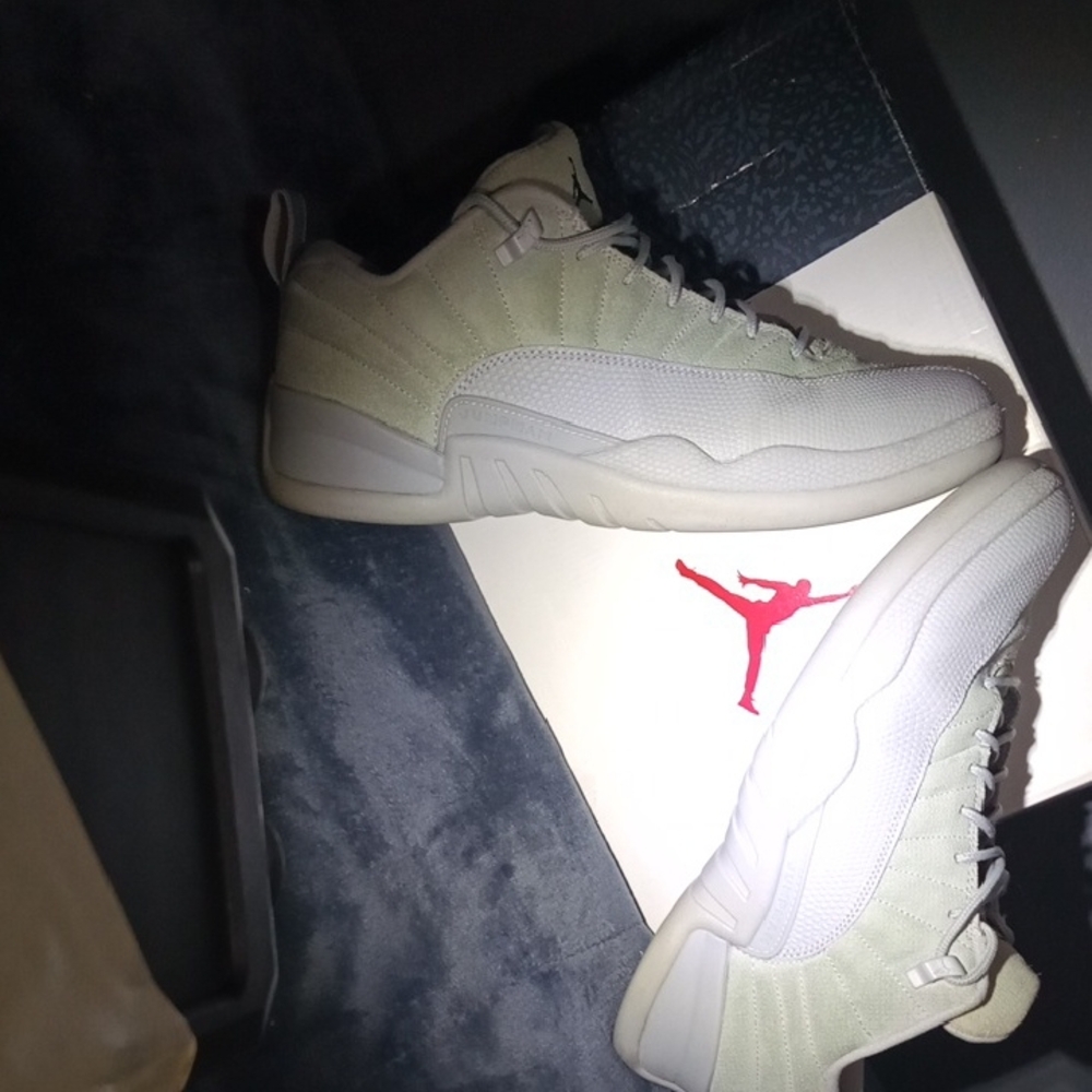 Jordan 12 Low in Wolf Gray and White